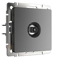 Розетка TV Оконечная без рамки Werkel 1-м. графит матовый картинка